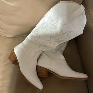 Billini Urson White Cowboy Boots